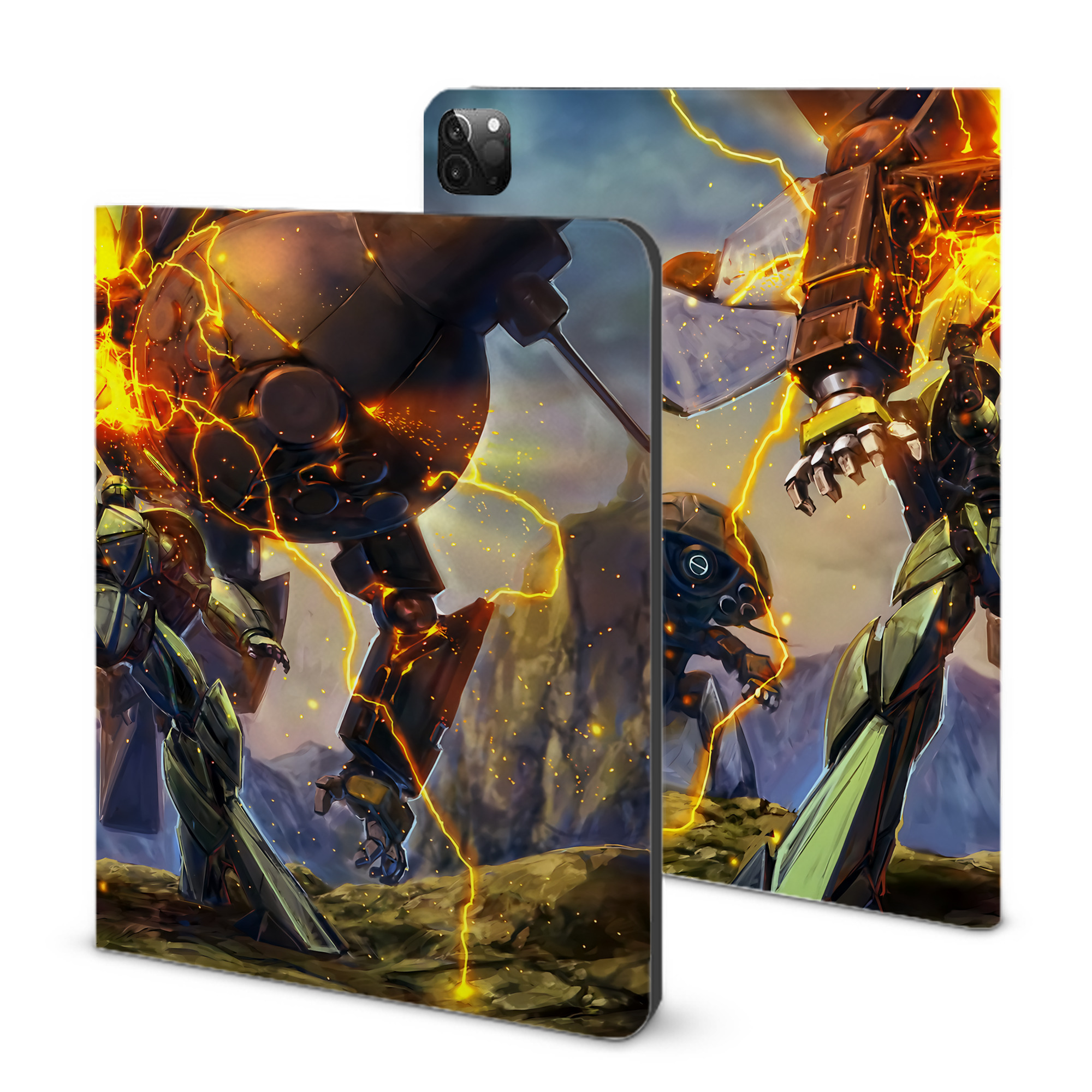 （画像用） 機動戦士ガンダム Mobile Suit Gundam IPadケース ペンホルダー付き ブックスタイルデザイン
